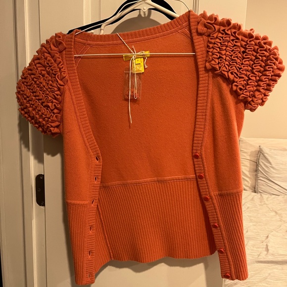 Cashmere ruffle cardigan, Catherine de Melandrino. Never worn, New with tags - Picture 2 of 2